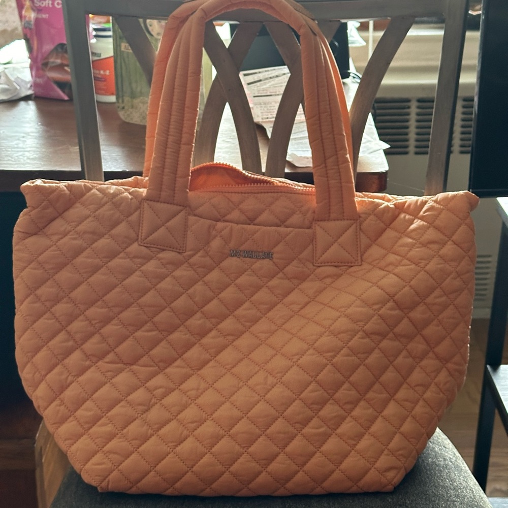 NWOT MZ Wallace Medium Metro Tote Deluxe in Peach